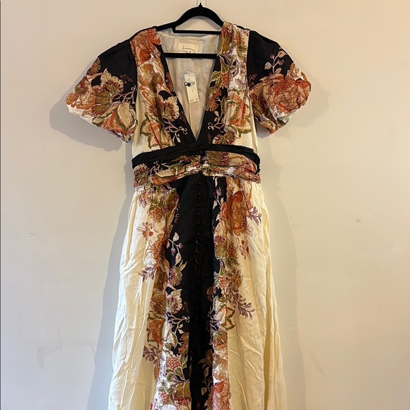 Anthropologie Katerina Button-Front Dress Floral Maxi Dress NEW - Picture 2 of 8